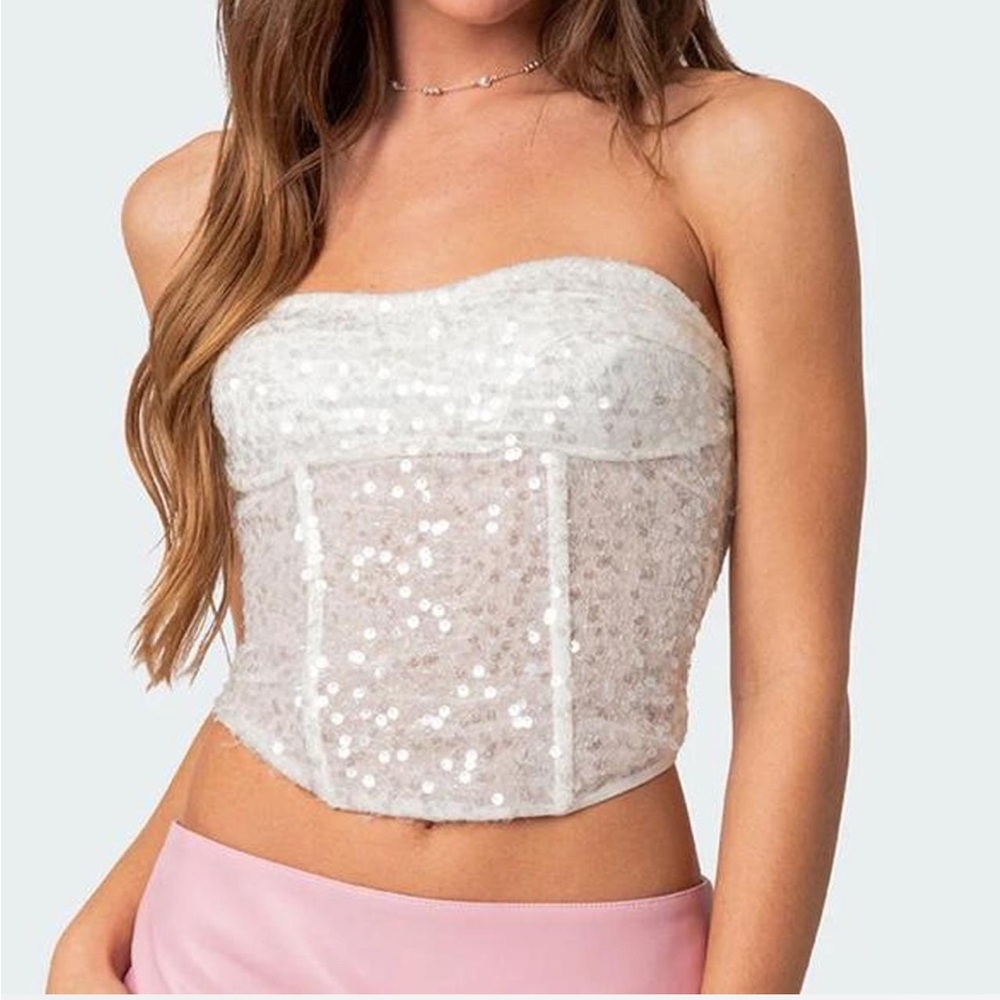 Edikted Sequin Corset